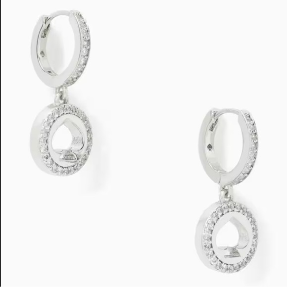 Kate Spade ♠️ “Spot the Spade Huggie” earrings - Picture 3 of 4